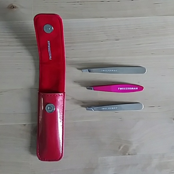 Tweezerman Other - Three sets of Tweezerman tweezers plus one case